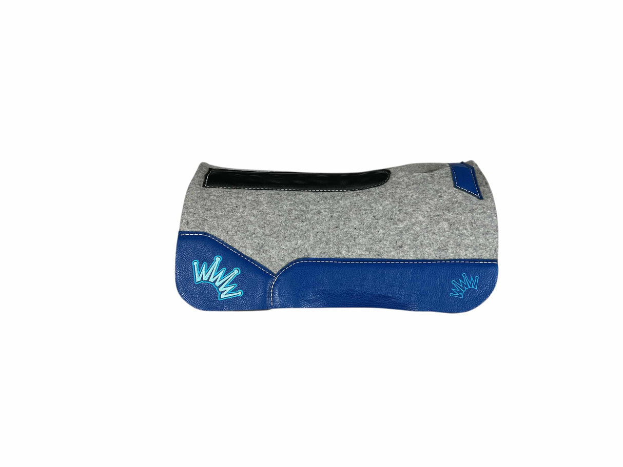 25x25 1" Kush Gray Wool PONY Saddle Pad (#111779)