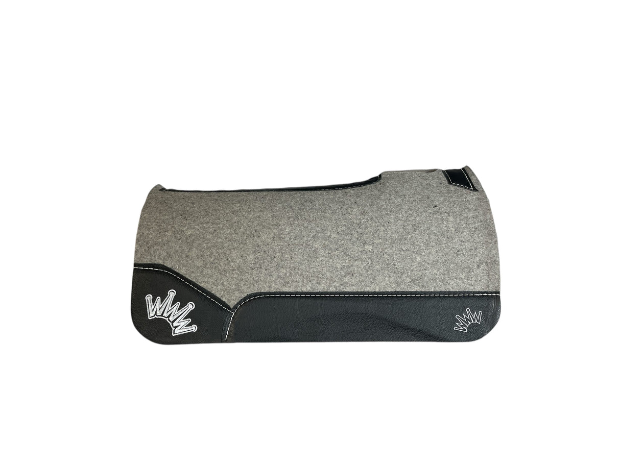 30x30 3/4" Kush Gray Wool Saddle Pad (#112037)