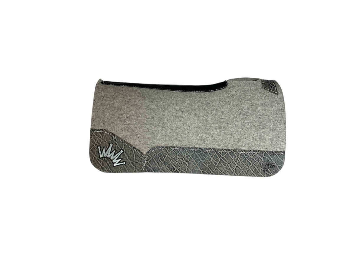 30x30 3/4" Kush Gray Wool Saddle Pad (112031)