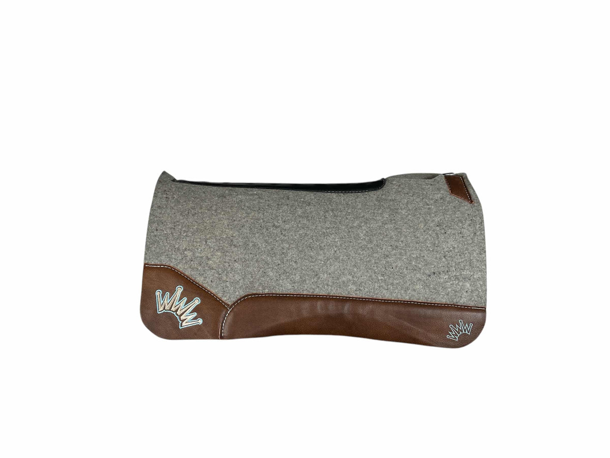 32x32 1" Kush Gray Wool Saddle Pad (#112483)