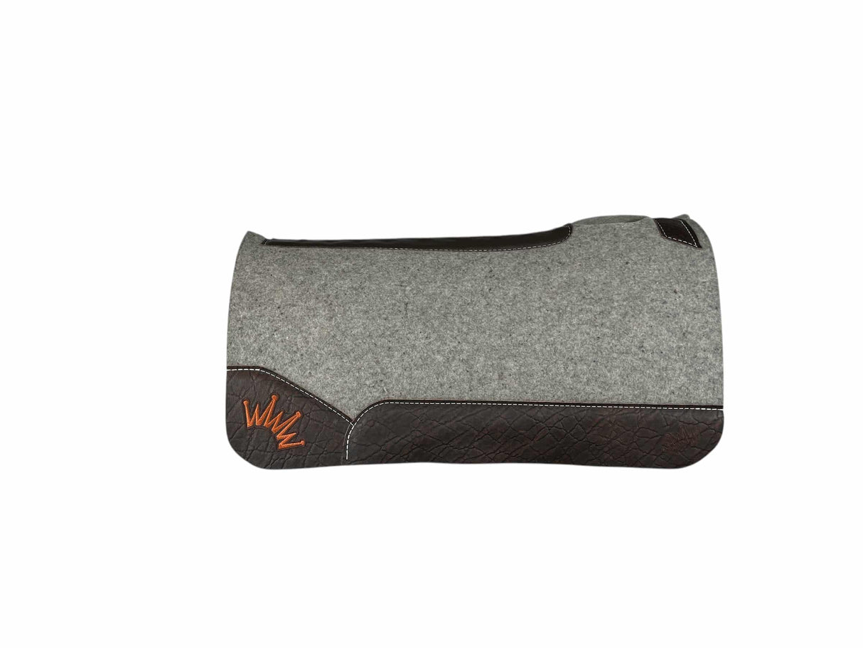 32x32 1" Kush Gray Wool Saddle Pad (#112486)