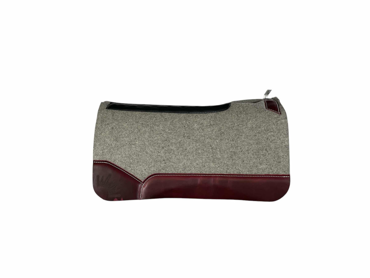 32x32 1.25" Kush Gray Wool Saddle Pad (#112795)