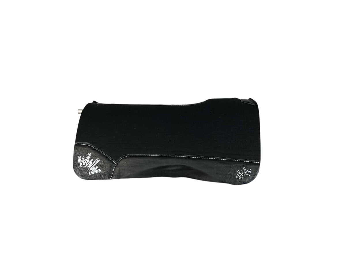32x32 1.25" Kush Black Wool Saddle Pad (#112755)