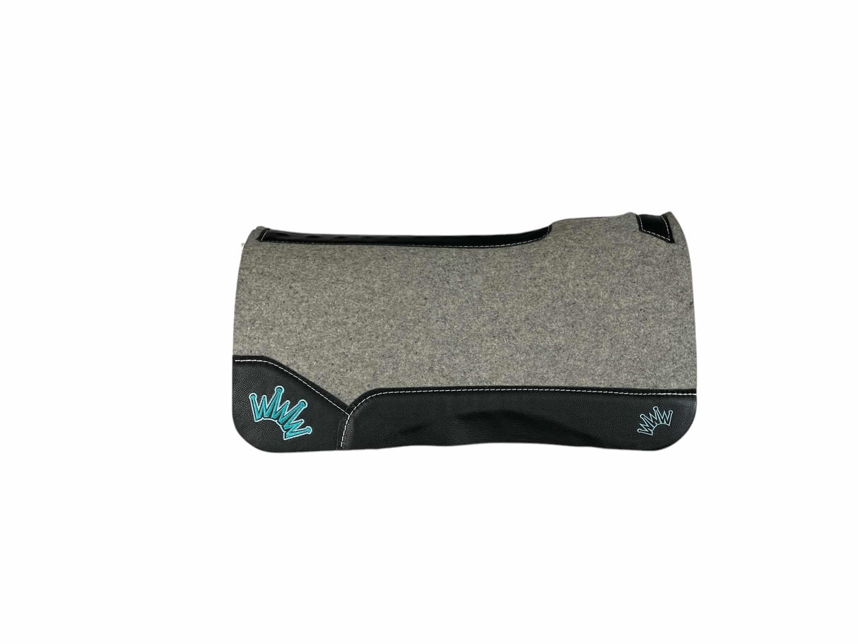 32x32 3/4" Kush Gray Wool Saddle Pad (#113154)