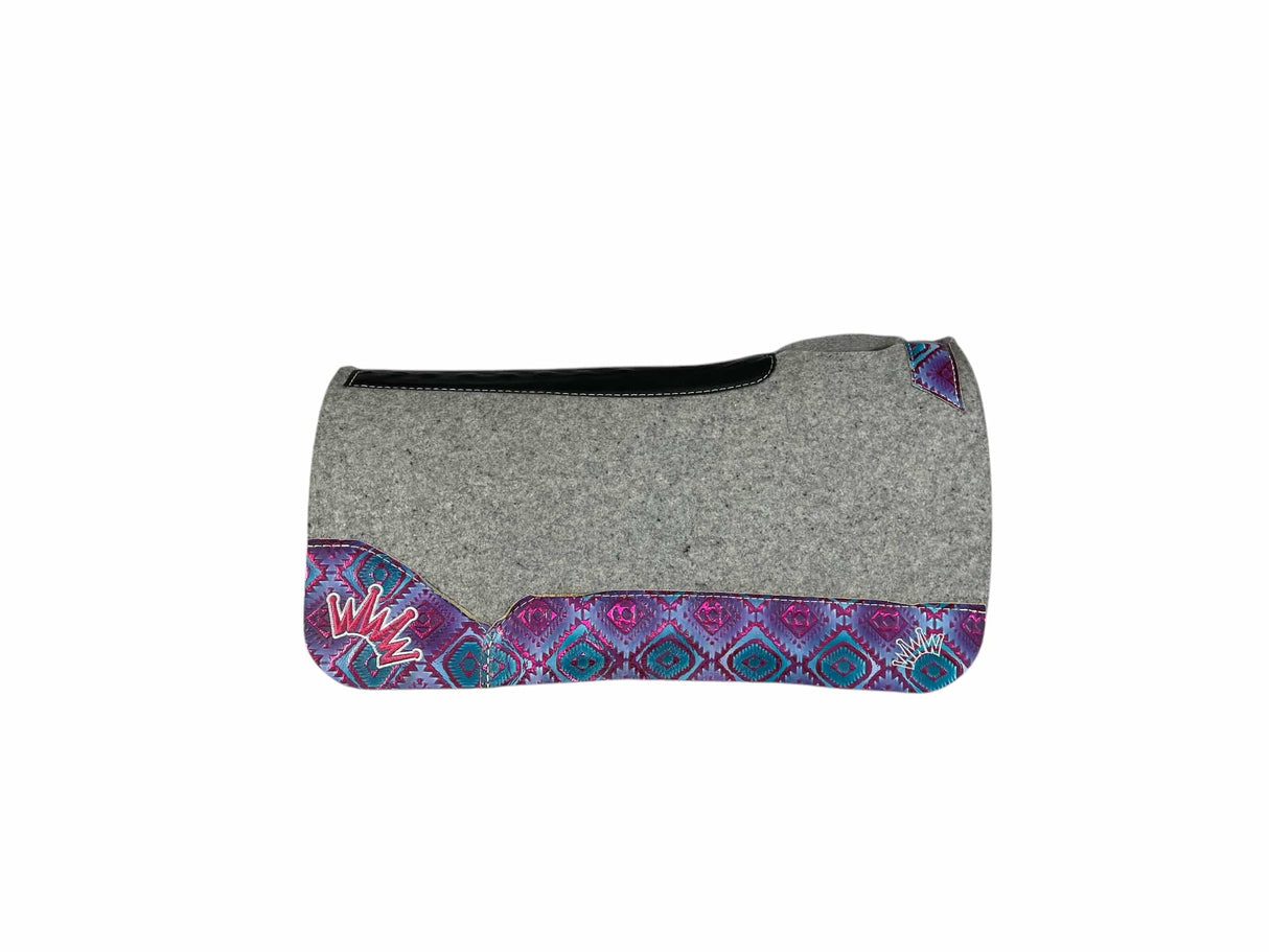 30x30 3/4" Kush Gray Wool Saddle Pad (#113166)