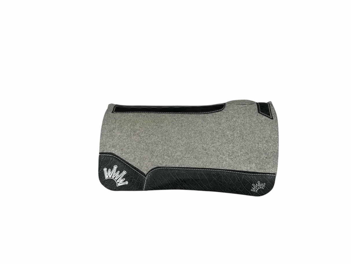 30x30 3/4" Kush Gray Wool Saddle Pad (#113186)