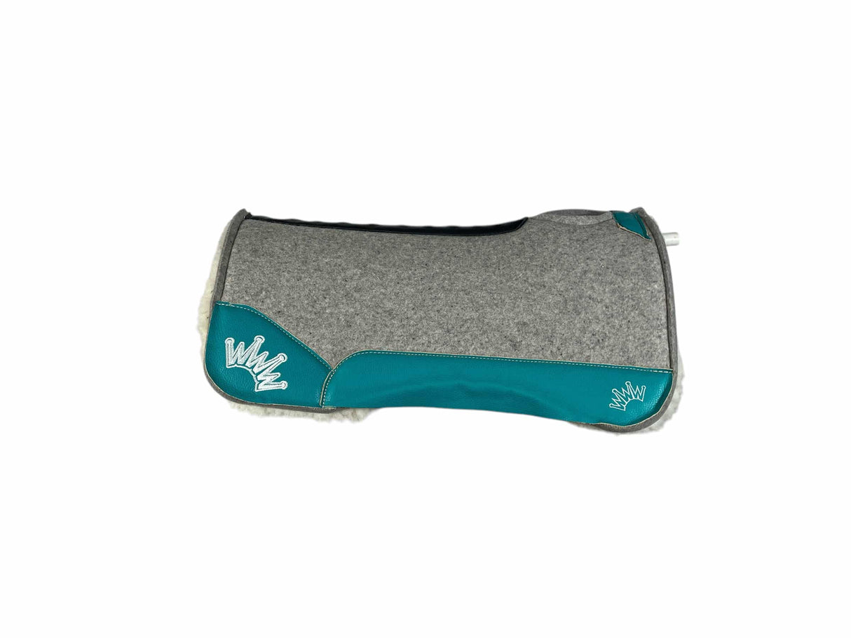 30x30 1" Gray Kush Fleece Saddle Pad (#113414)