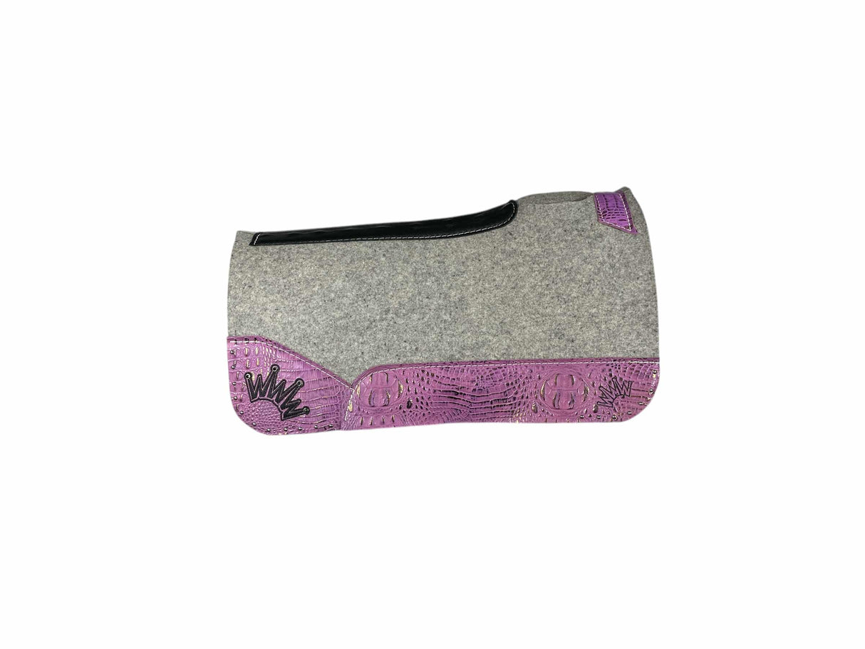 28x28 3/4" Kush Gray Wool Saddle Pad (#114312)