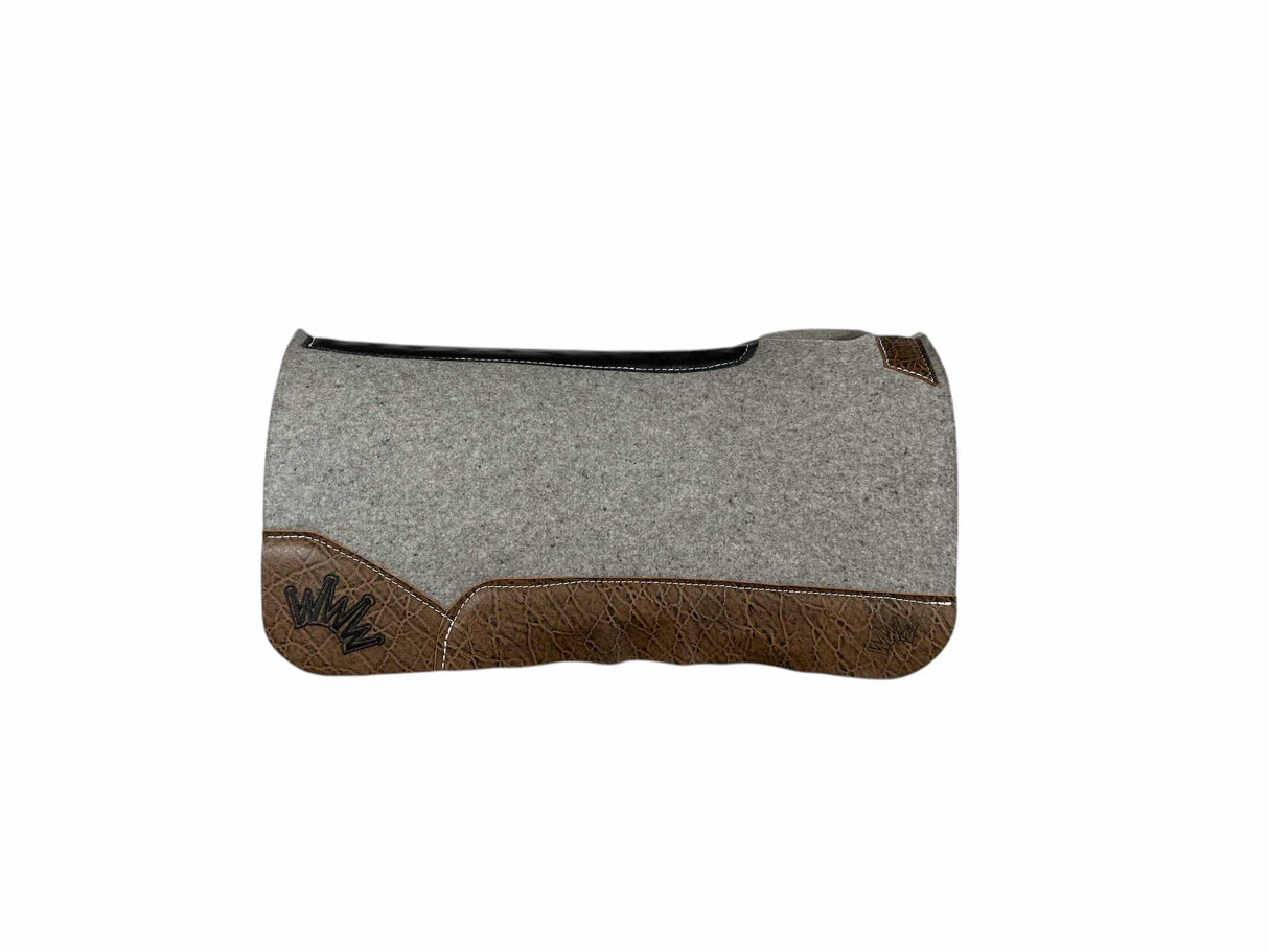 32x32 1" Kush Gray Wool Saddle Pad (#115530)