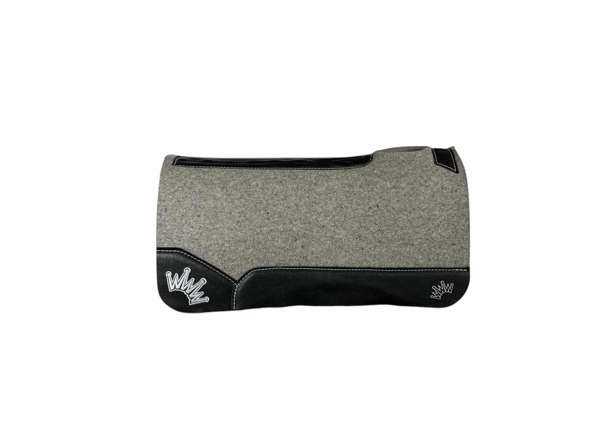 32x32 1" Kush Gray Wool Saddle Pad (#115532)