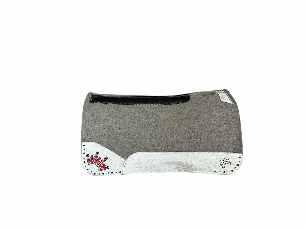 30x30 1.25" Kush Gray Wool Saddle Pad (#115540)