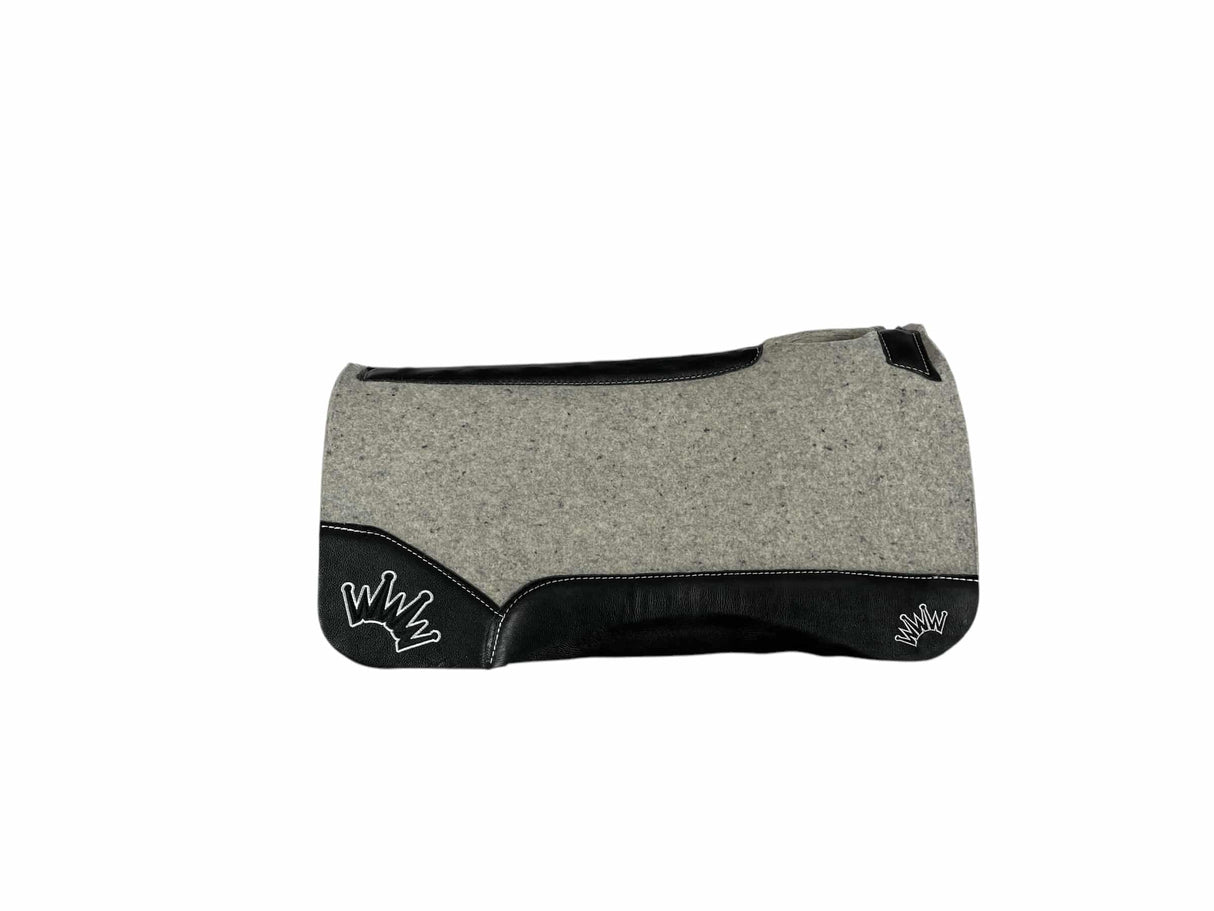30x30 1.25" Kush Gray Wool Saddle Pad (#115538)