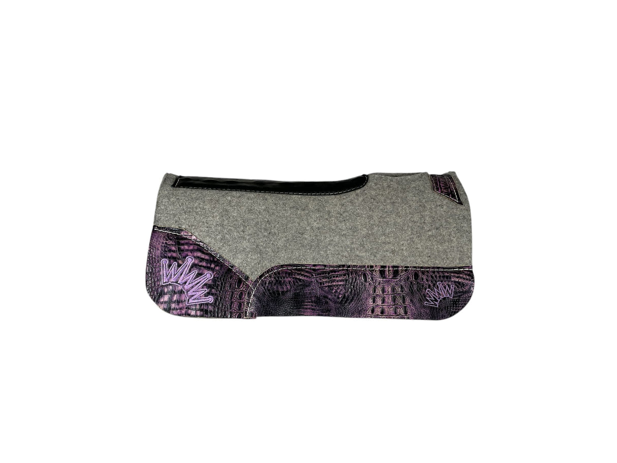 25x25 1" Kush Gray Wool PONY Saddle Pad (#115733)