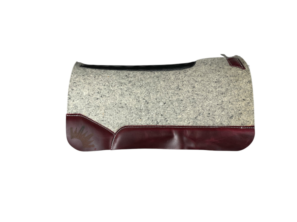 32x32 1.25" Kush Gray Wool Saddle Pad (#115837)