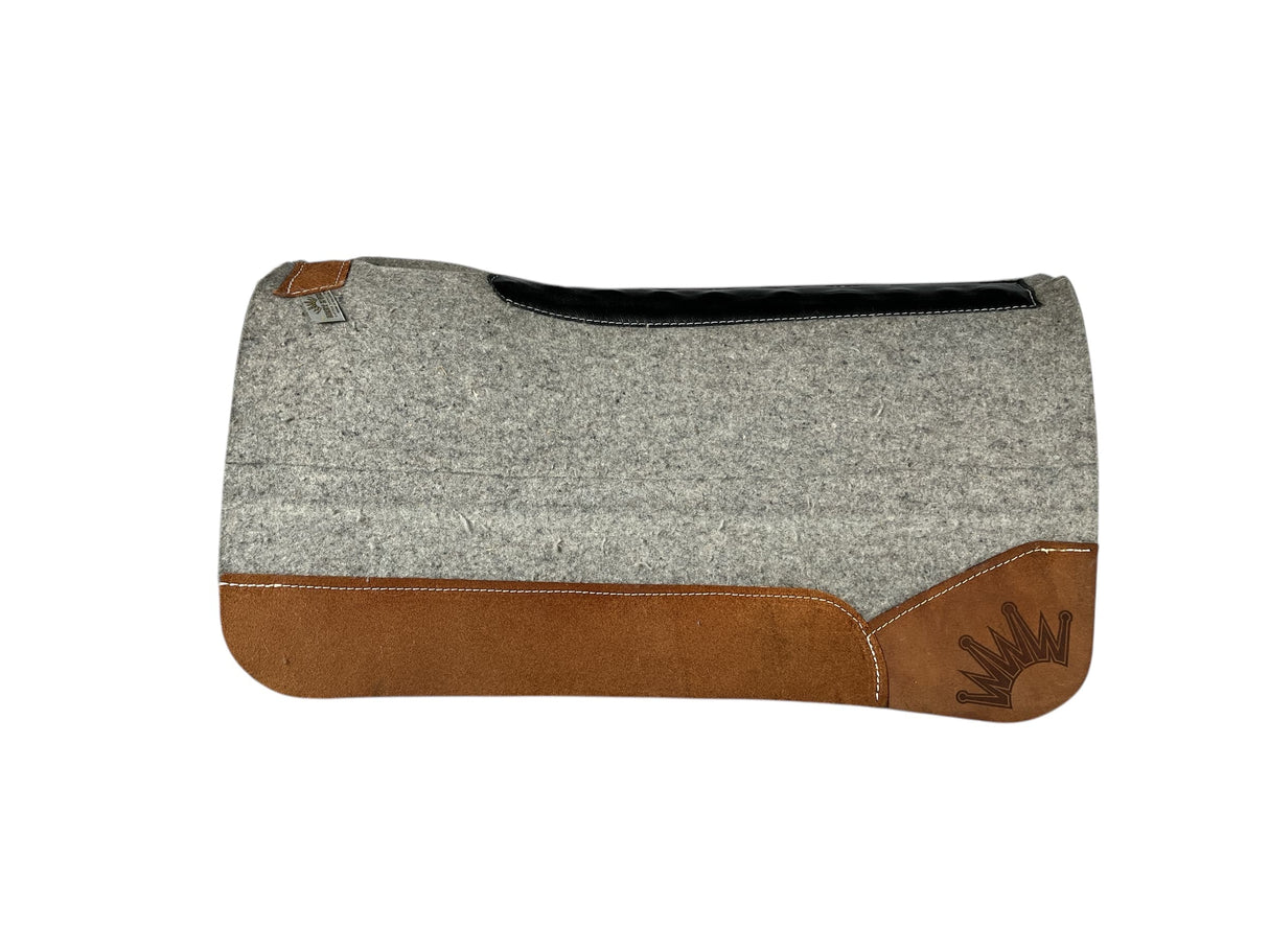32x32 1.25" Kush Gray Wool Saddle Pad (#115824)