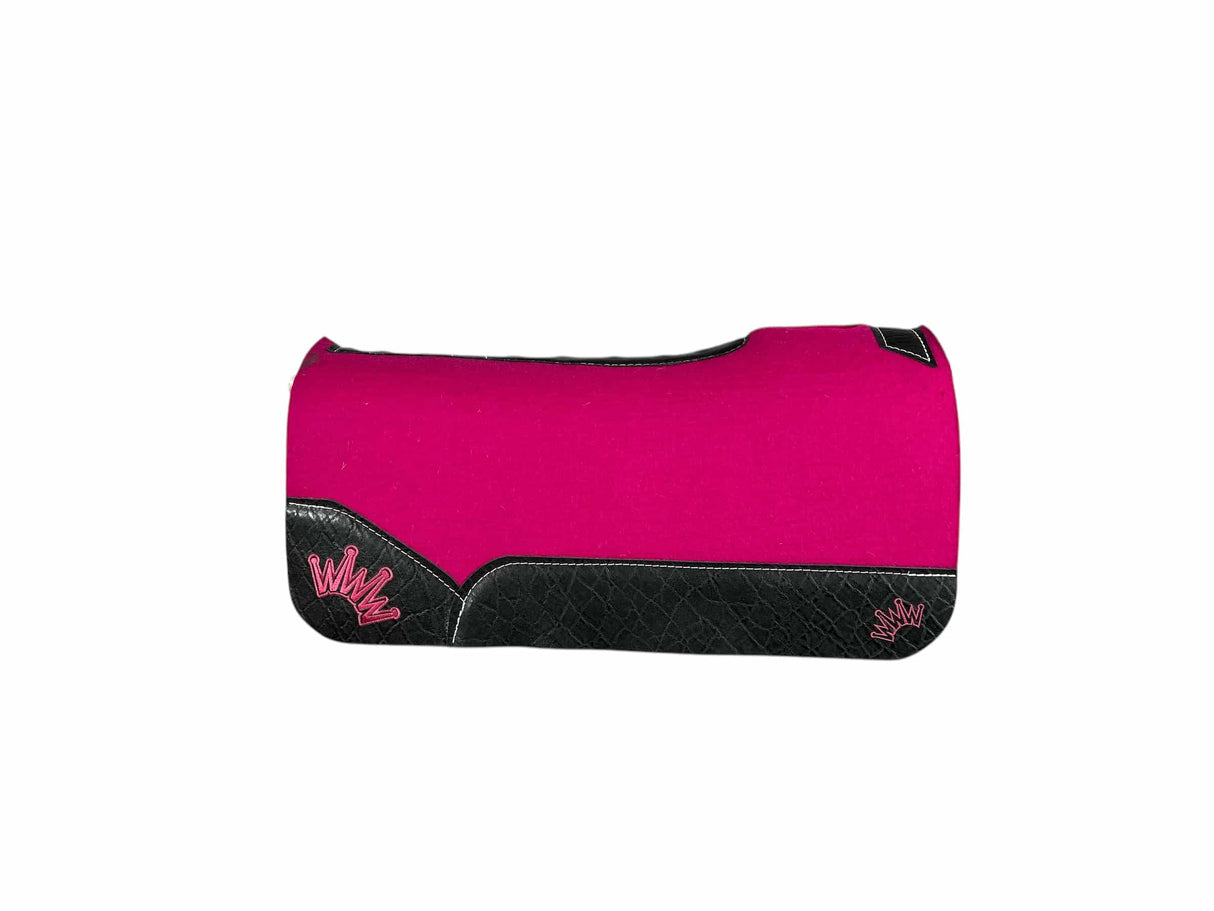 30x30 3/4" Kush Pink Wool Saddle Pad (#116012)