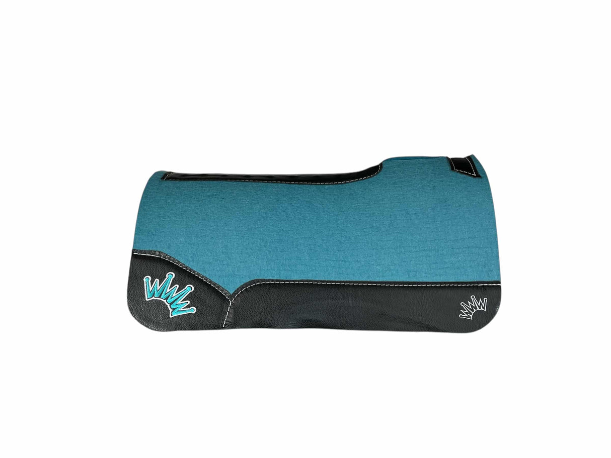 30x30 3/4" Kush Turquoise Wool Saddle Pad (#116253)