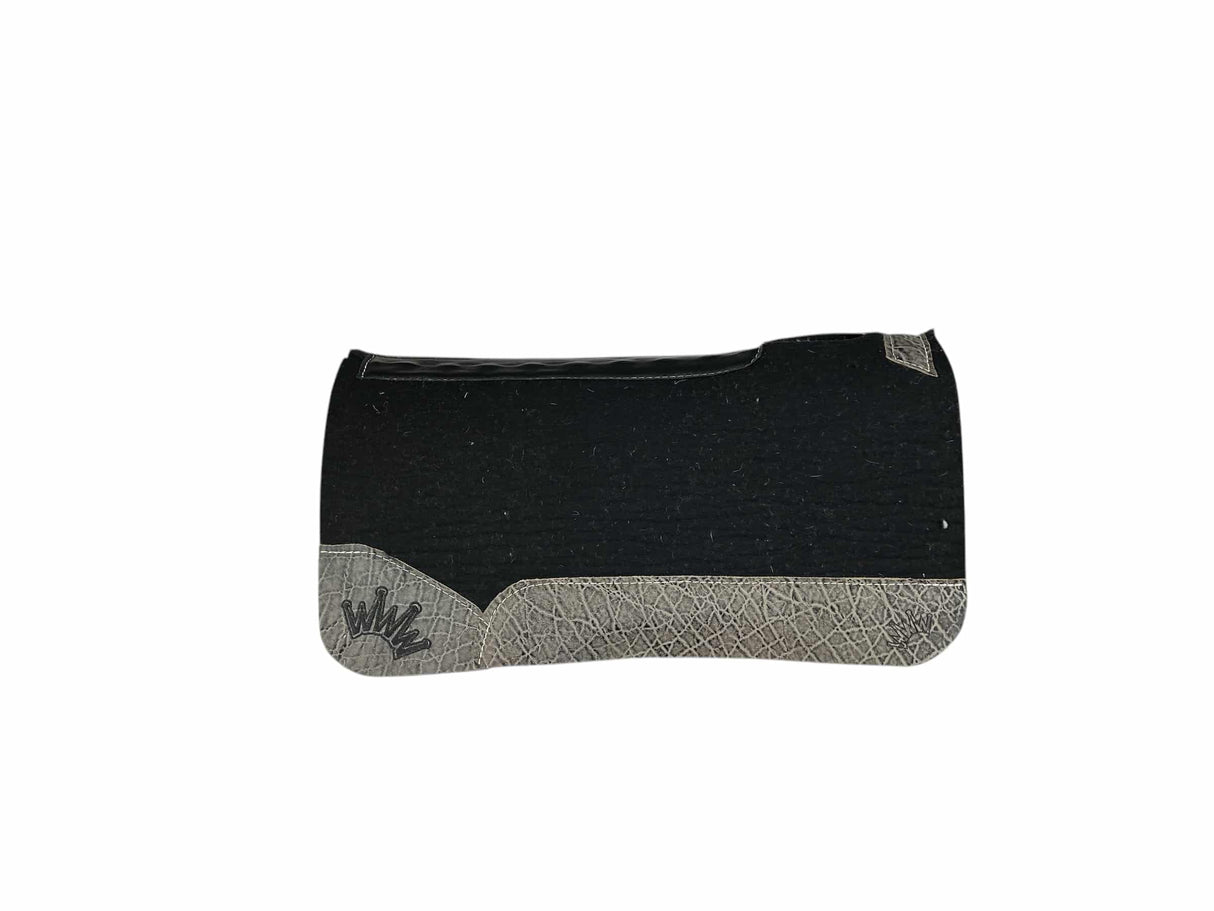 32x32 1" Kush Black Wool Saddle Pad (#116383)