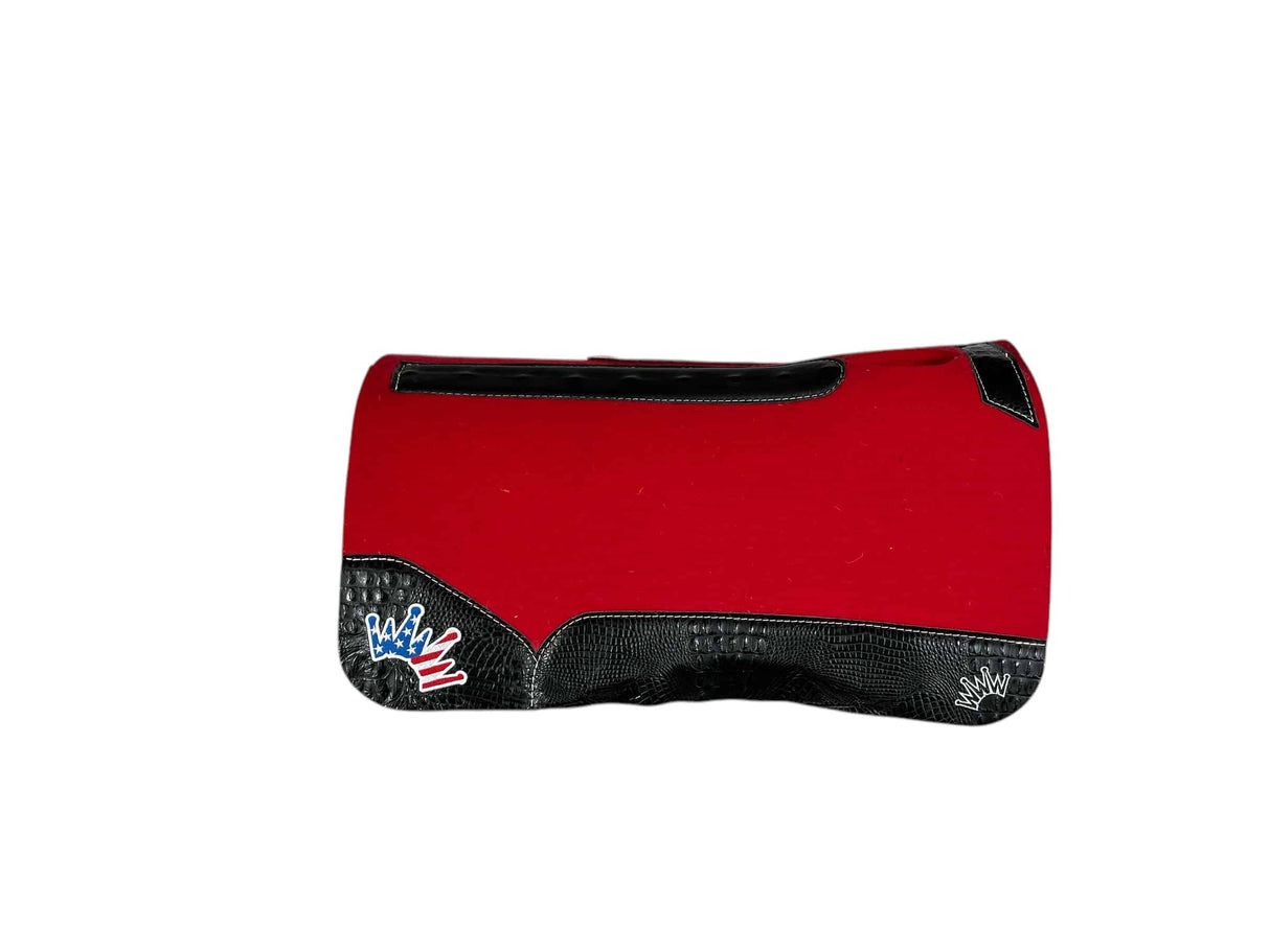 30x30 1" Kush Red Wool Saddle Pad (#116376)