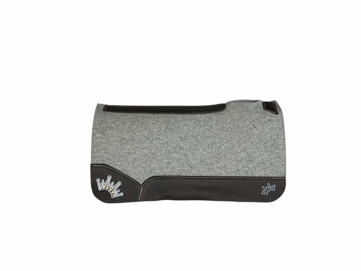 32x32 1" Kush Gray Wool Saddle Pad (#116417)