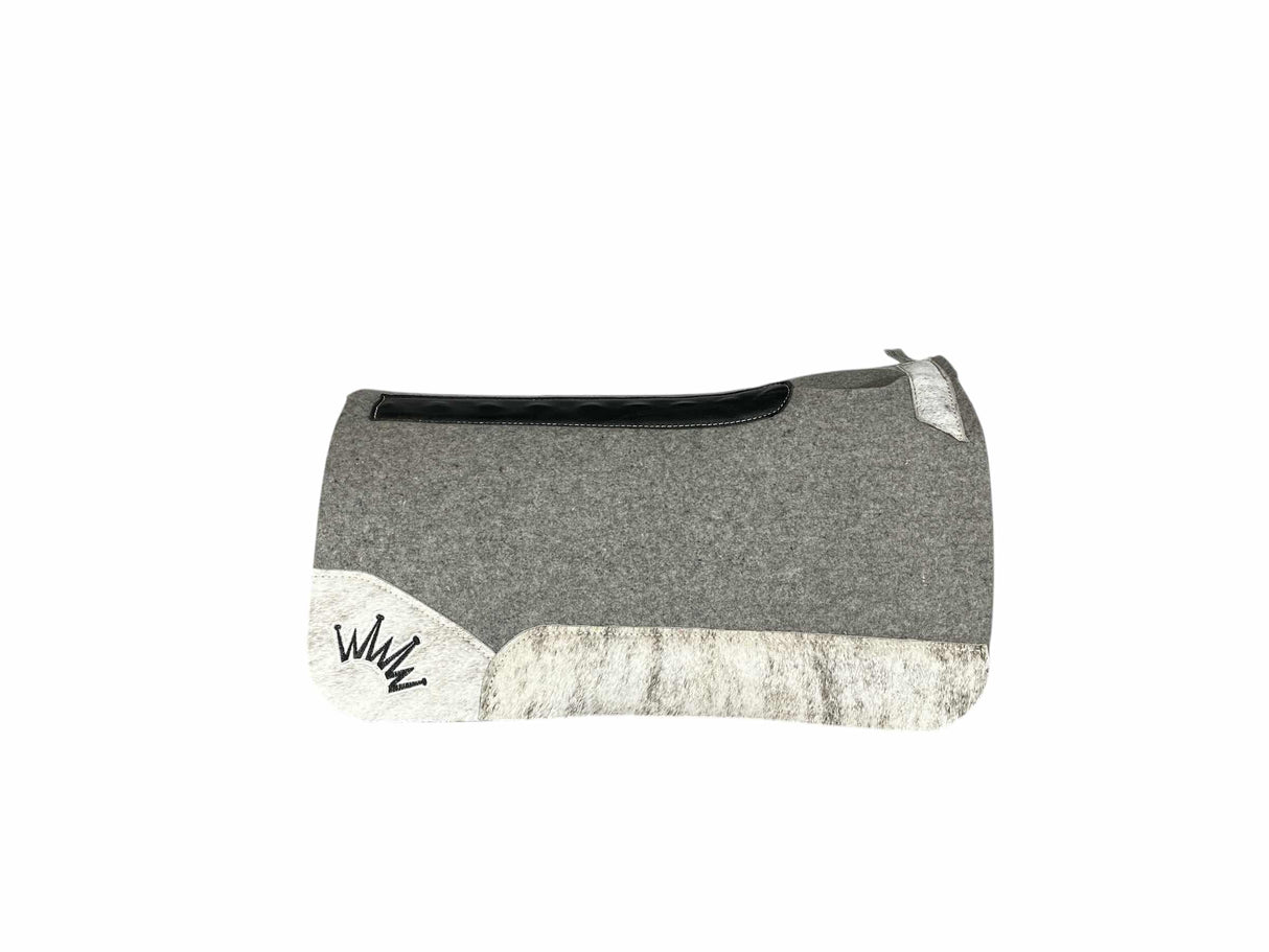 30x30 1.25" Kush Gray Wool Saddle Pad (#116651)