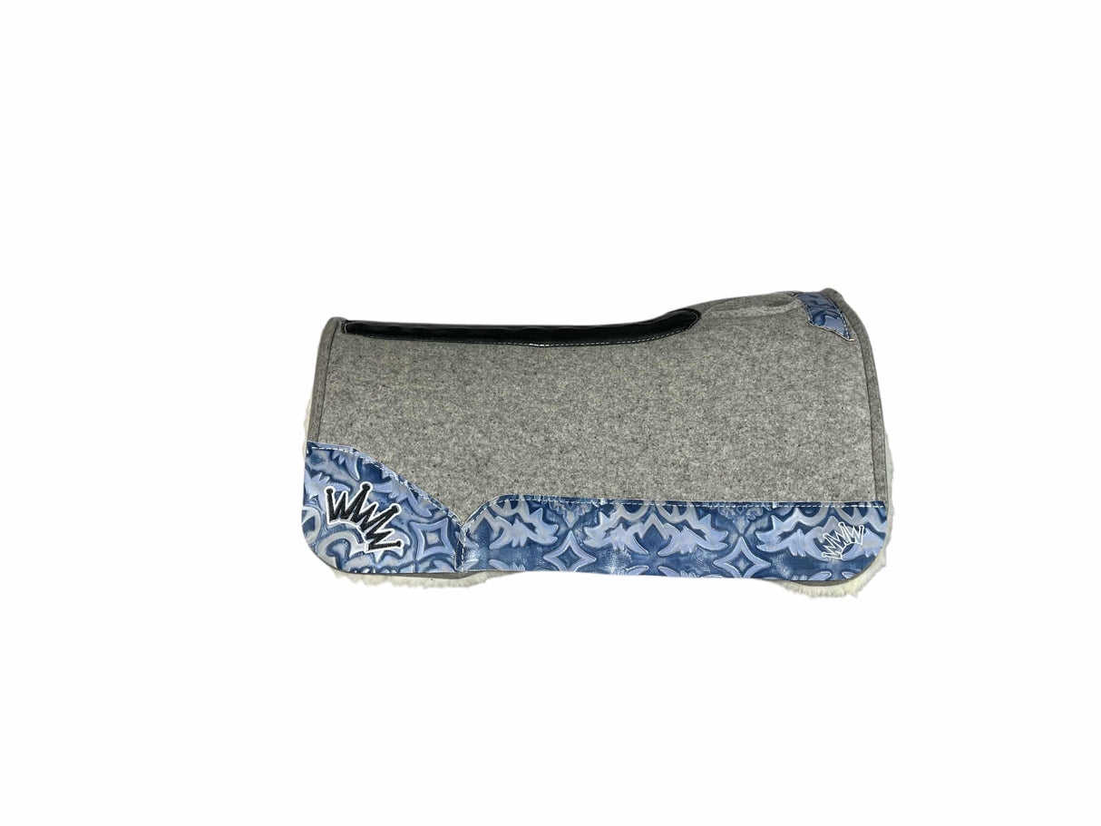 30x30 3/4" Gray Kush Fleece Saddle Pad (#116692)