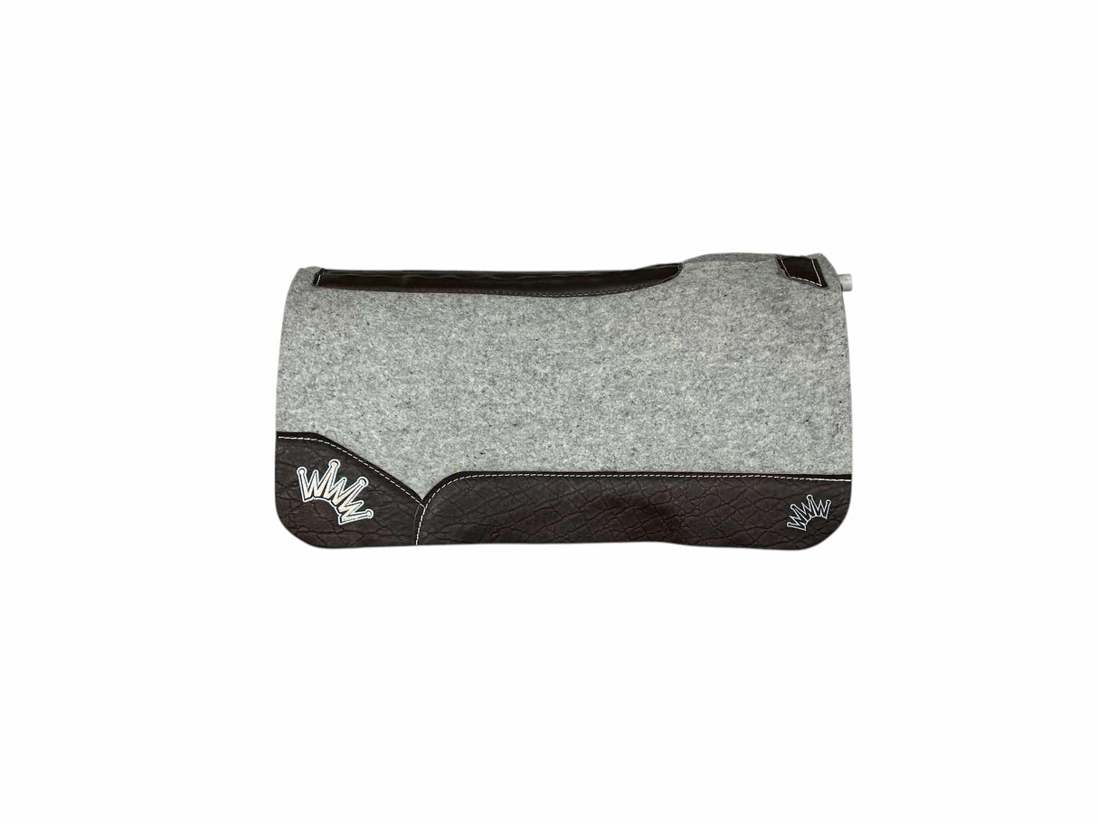 32x32 1" Kush Gray Wool Saddle Pad (#116858)