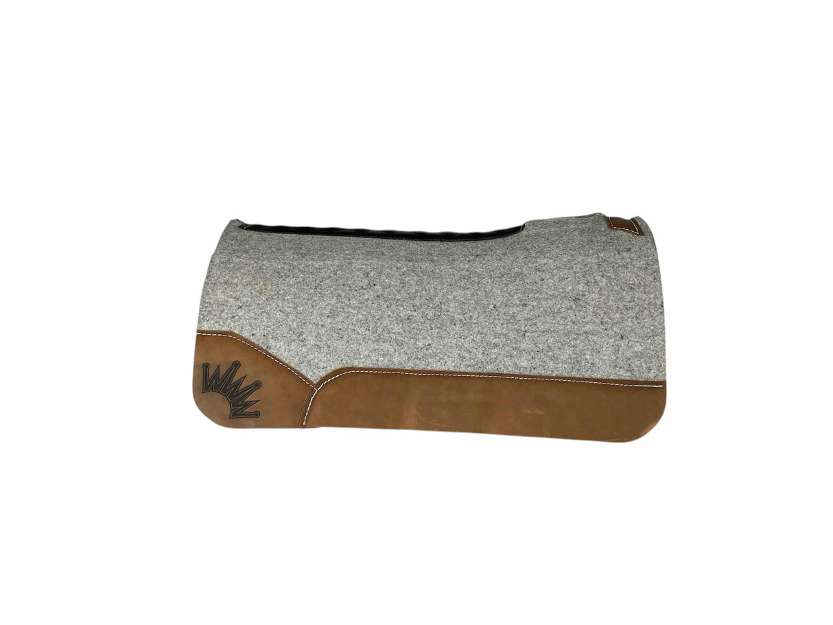 32x32 1.25" Kush Gray Wool Saddle Pad (#116863)