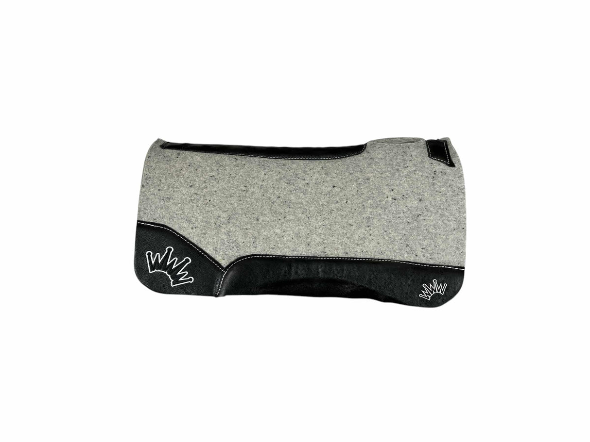 30x30 1.25" Kush Gray Wool Saddle Pad (#117049)