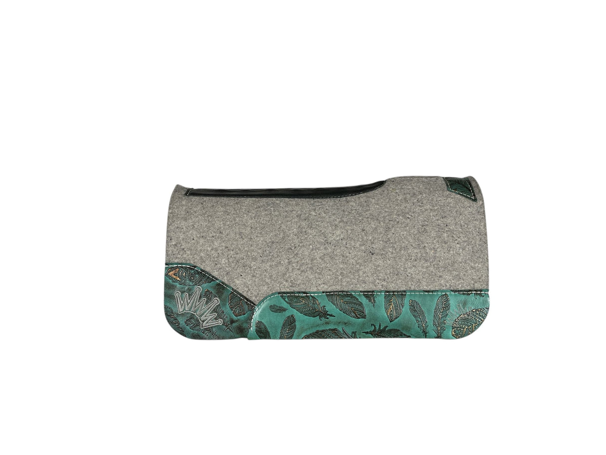 28x28 3/4" Kush Gray Wool Saddle Pad (#117554)