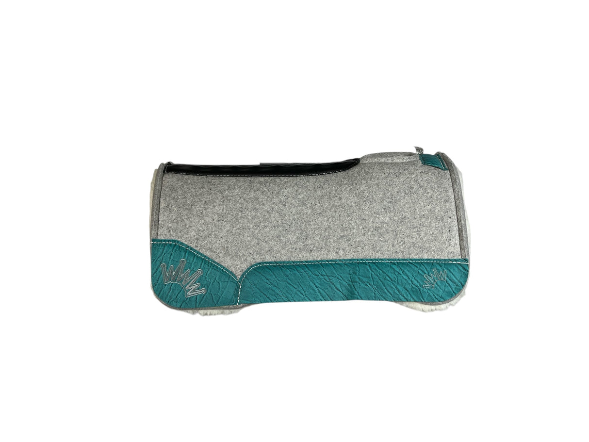 30x30 3/4" Gray Kush Fleece Saddle Pad (#117579)