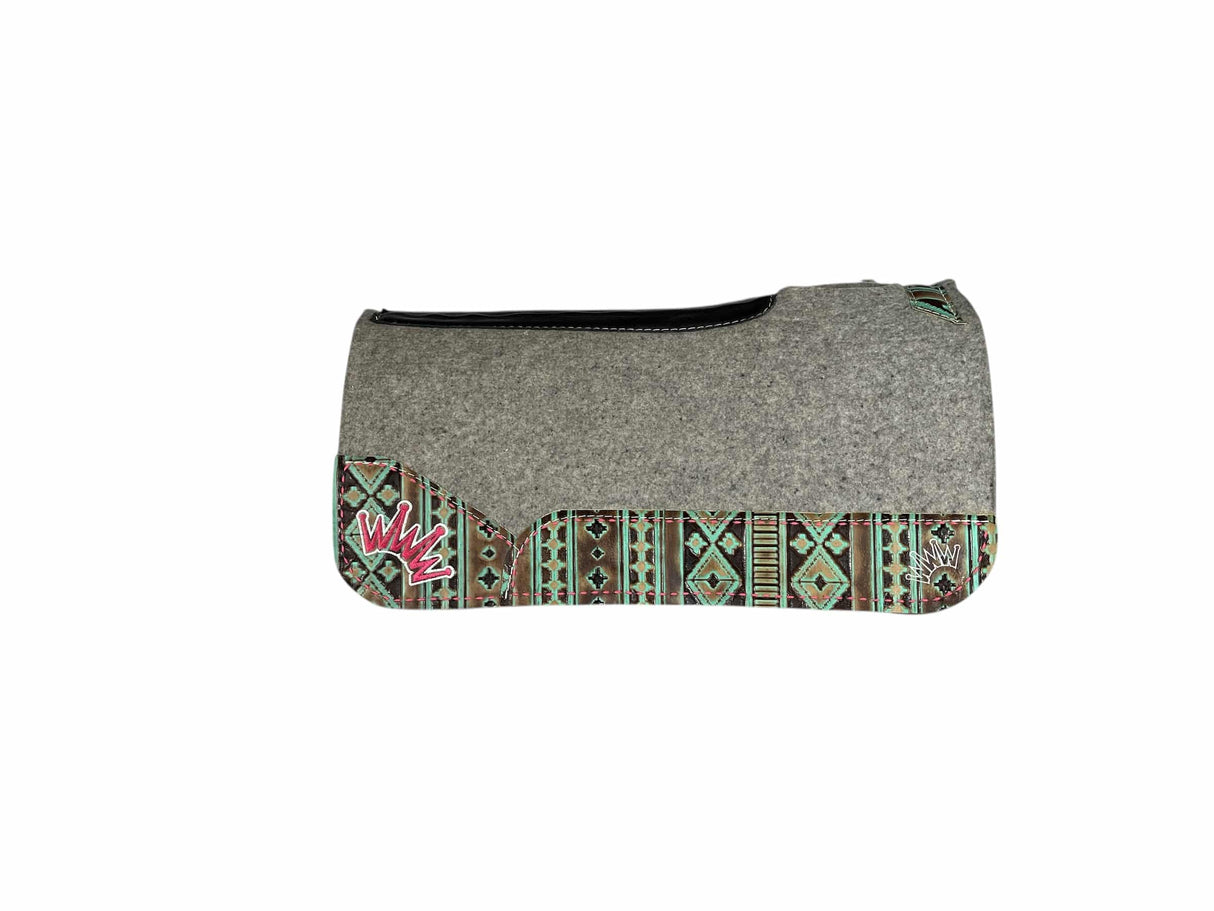 28x28 3/4" Kush Gray Wool Saddle Pad (#117615)