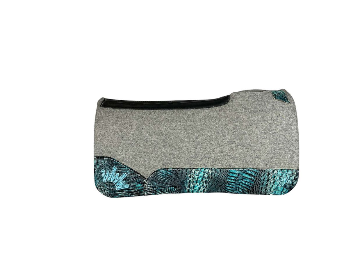 32x32 3/4" Kush Gray Wool Saddle Pad (#117618)