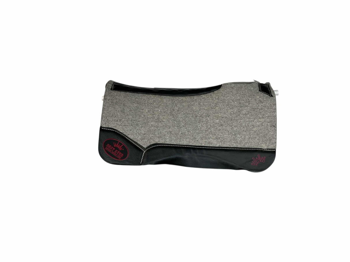 30x30 1.25" Gray Kush Wool Deep Contour Saddle Pad (#119555)