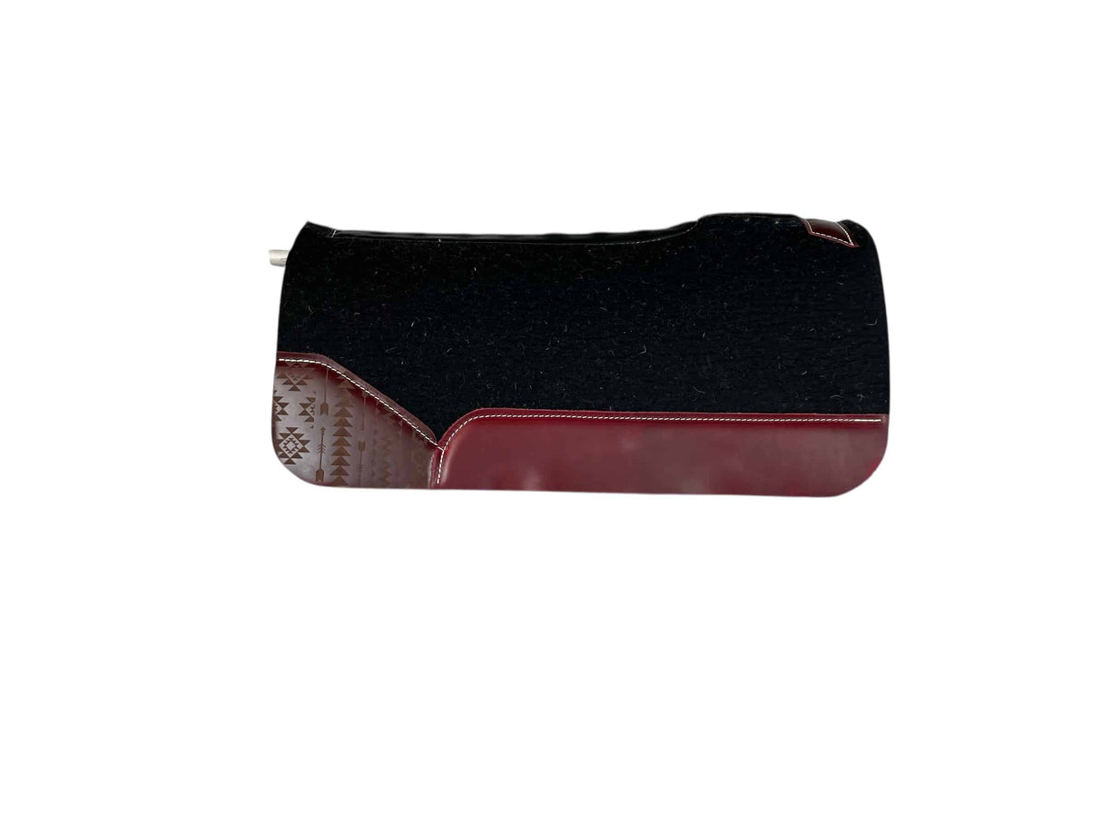 30x30 1" Black Kush Wool Saddle Pad (#119565)