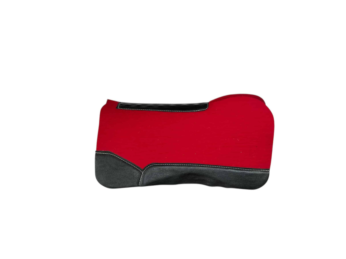 32x32 1" Red Kush Open Extended Wool Saddle Pad (#119823)