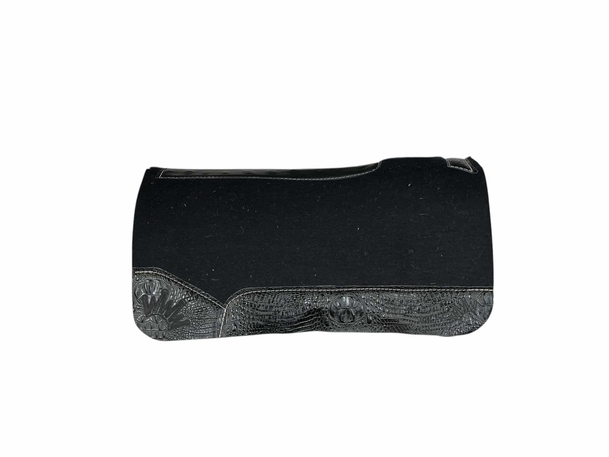 32x32 3/4" Kush Black Wool Saddle Pad (#119836)