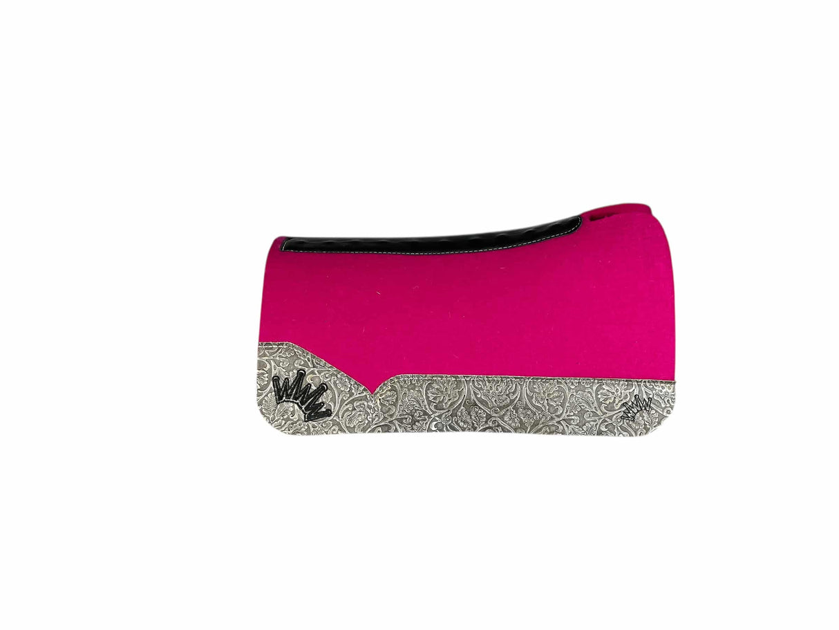 30x30 3/4" Kush Pink Wool Open Petite Wither Saddle Pad (#120299)