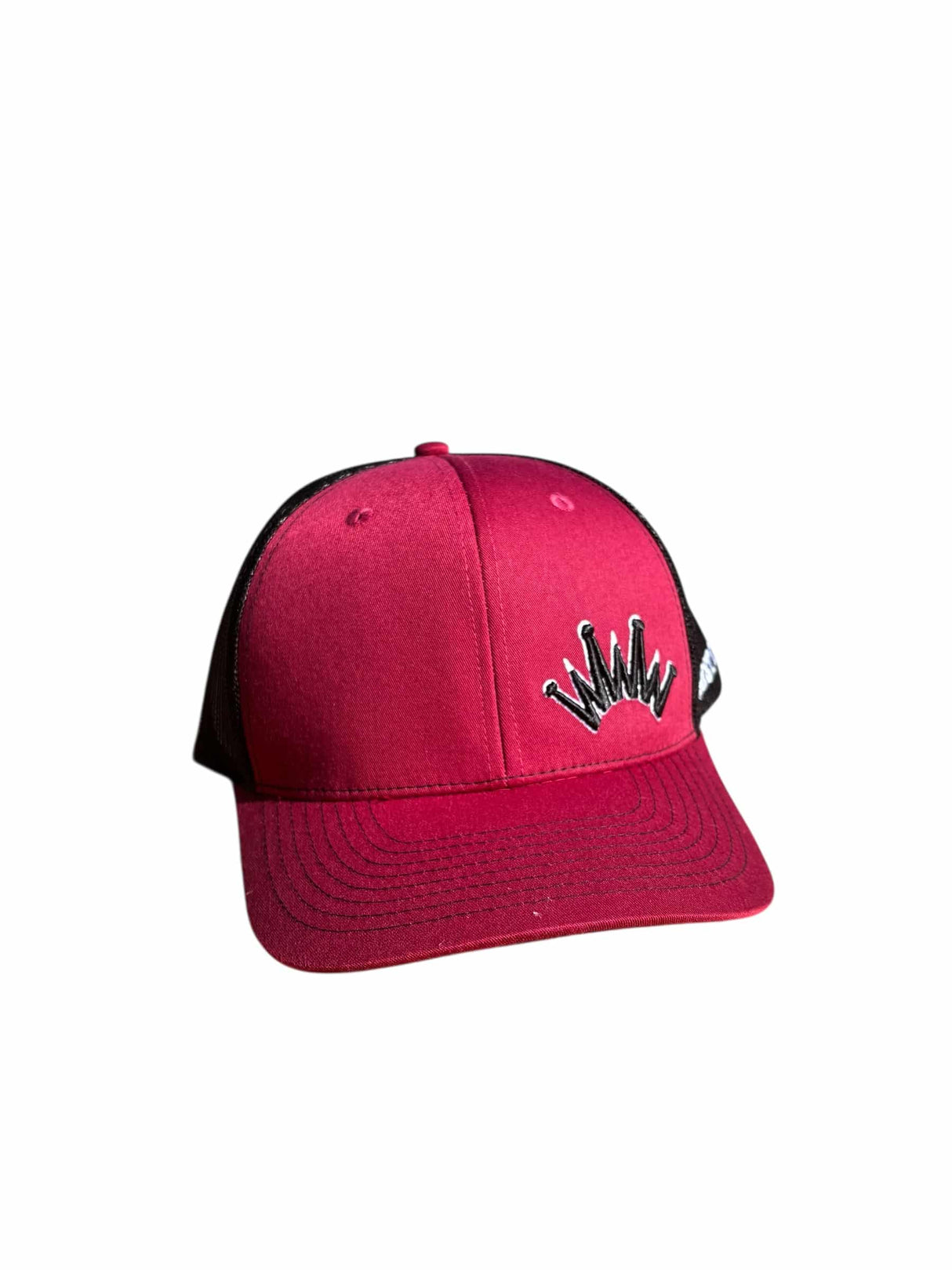 Trucker Hat Maroon Black Crown