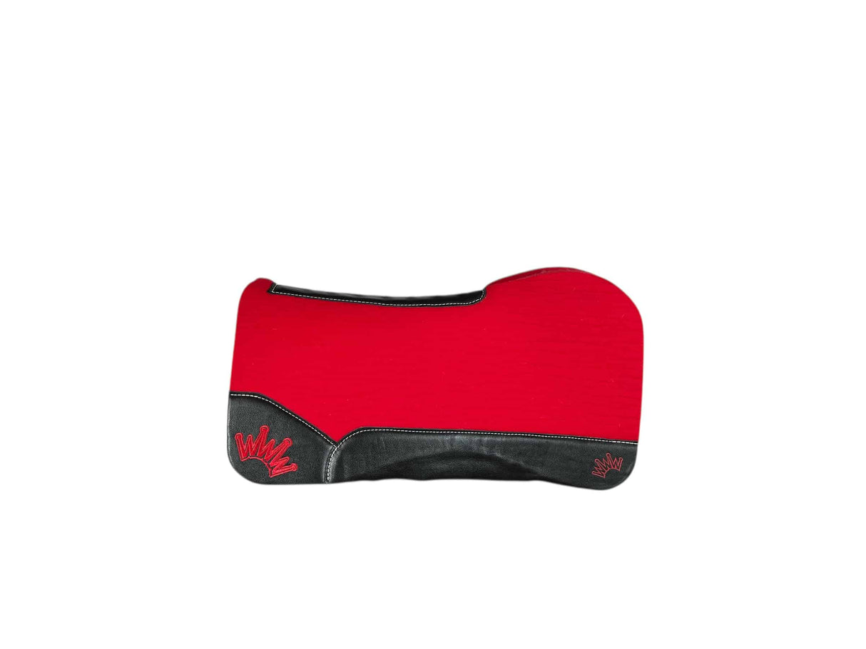 32x32 1" Red Kush Open Extended Wool Saddle Pad (#120764)