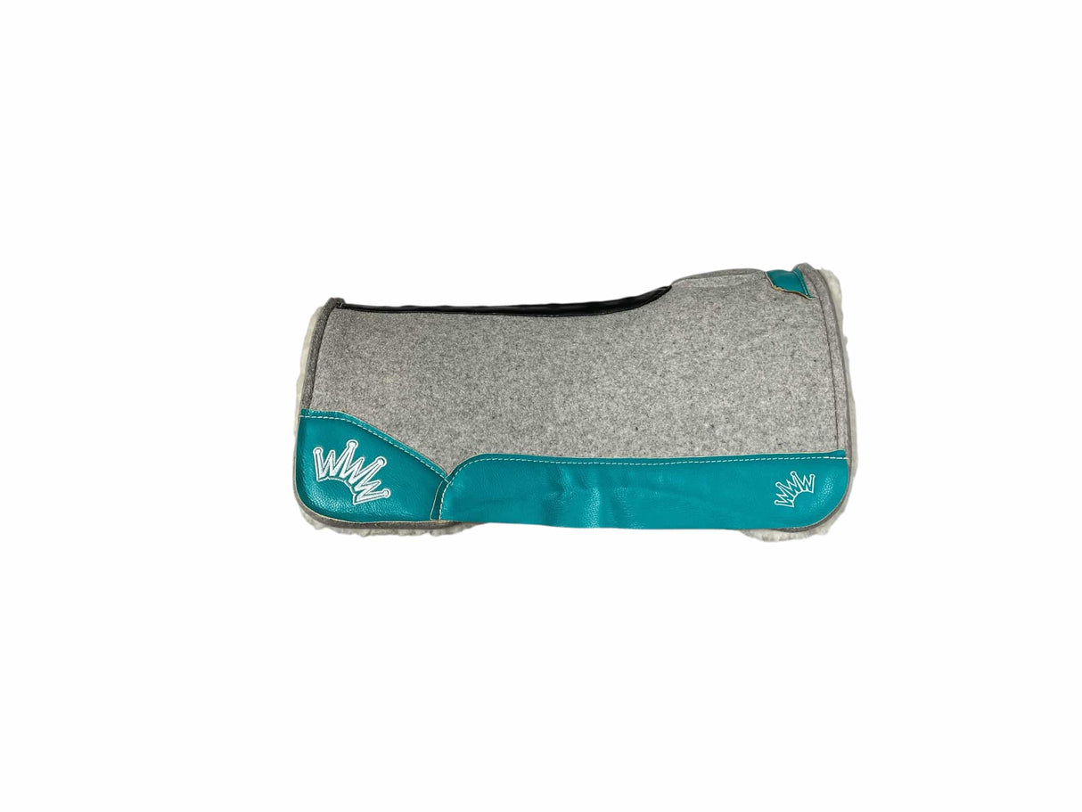 30x30 3/4" Gray Kush Fleece Saddle Pad (#121947)