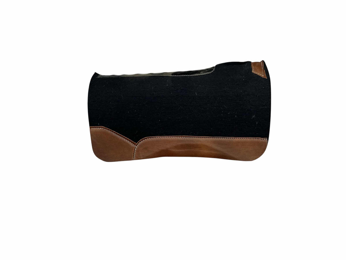 32x32 3/4" Black Kush Wool Saddle Pad (#122494)