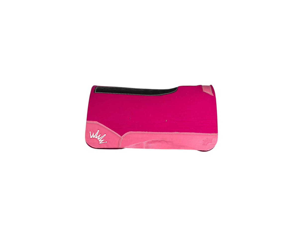 30x30 1" Pink Kush Wool Saddle Pad (#122729)