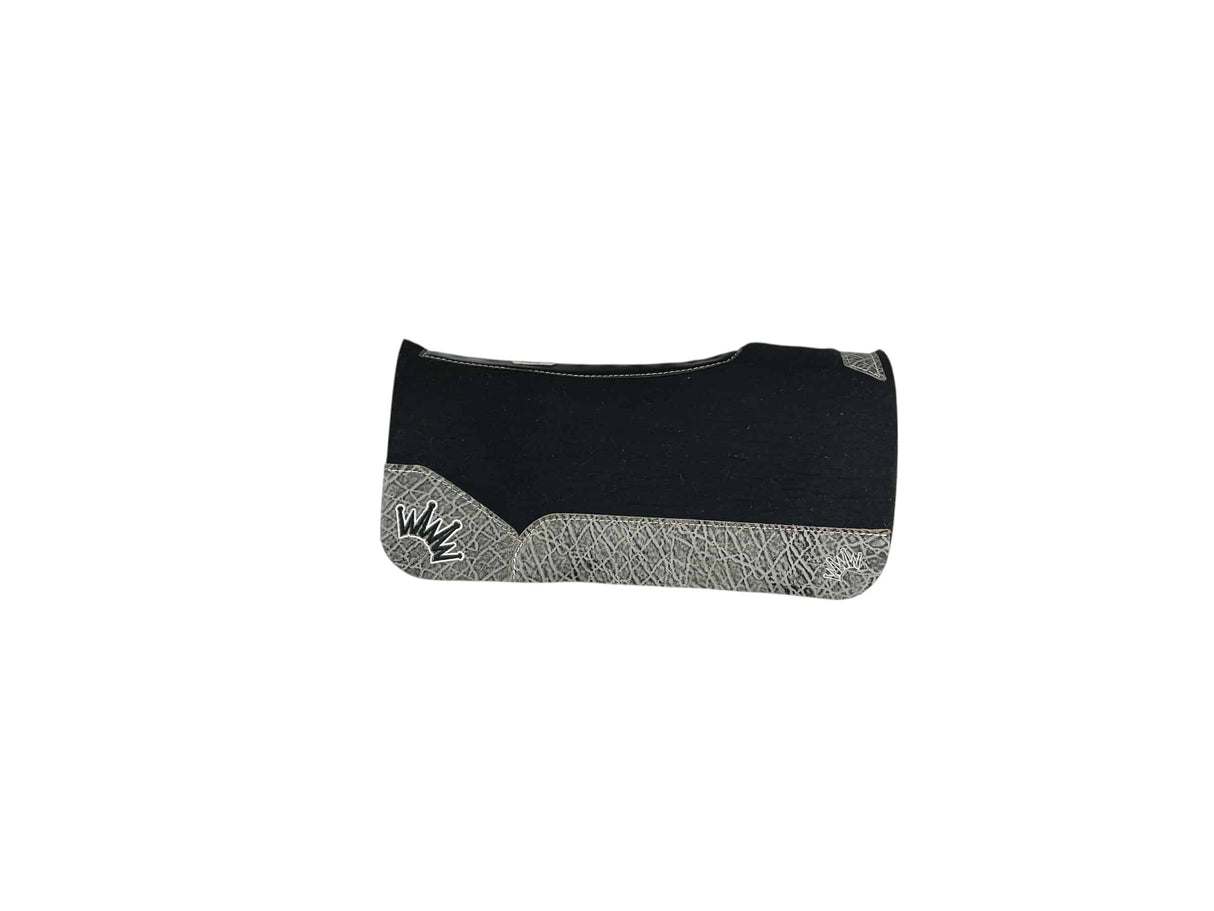 30x30 3/4" Black Kush Wool Saddle Pad (#122763)