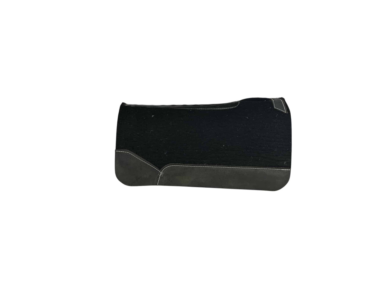 32x32 3/4" Black Kush Wool Saddle Pad (#122743)