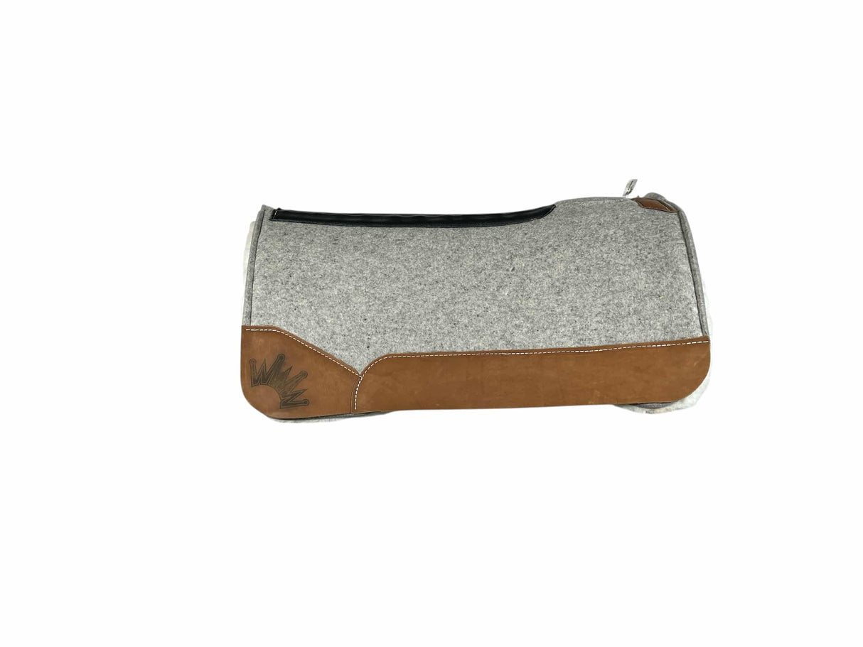 32x32 3/4" Gray Kush Fleece Saddle Pad (#123195)
