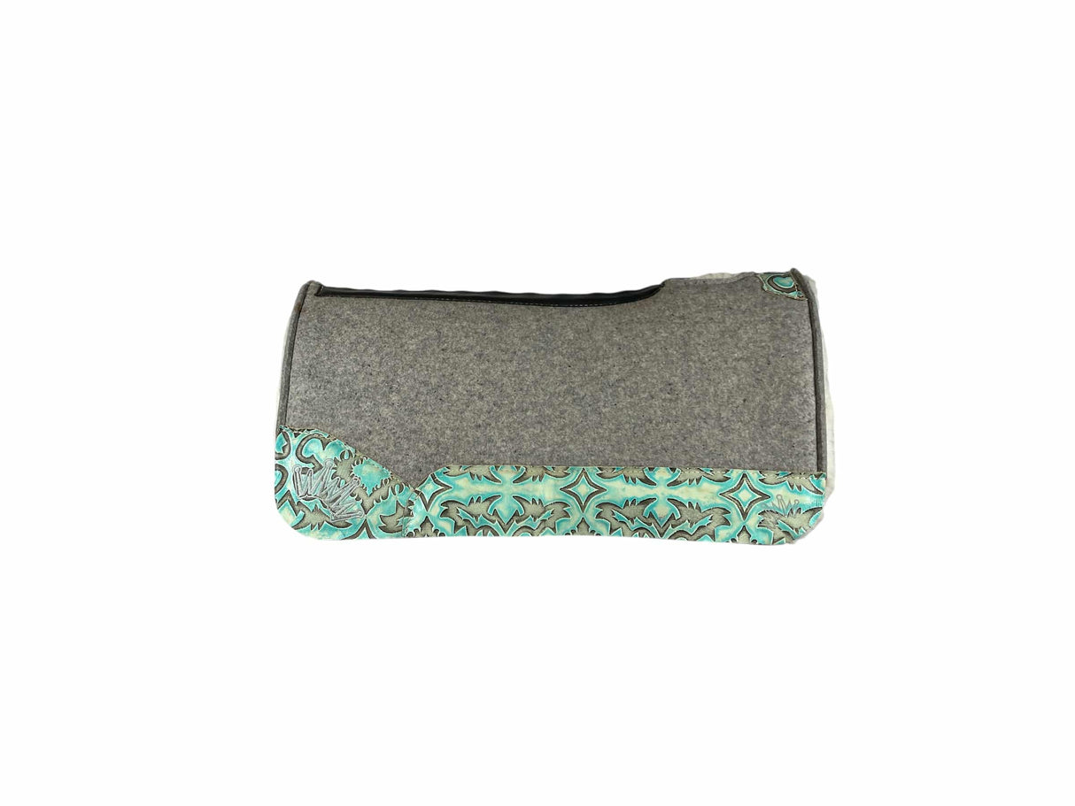 32x32 3/4" Gray Kush Fleece Saddle Pad (#123192)