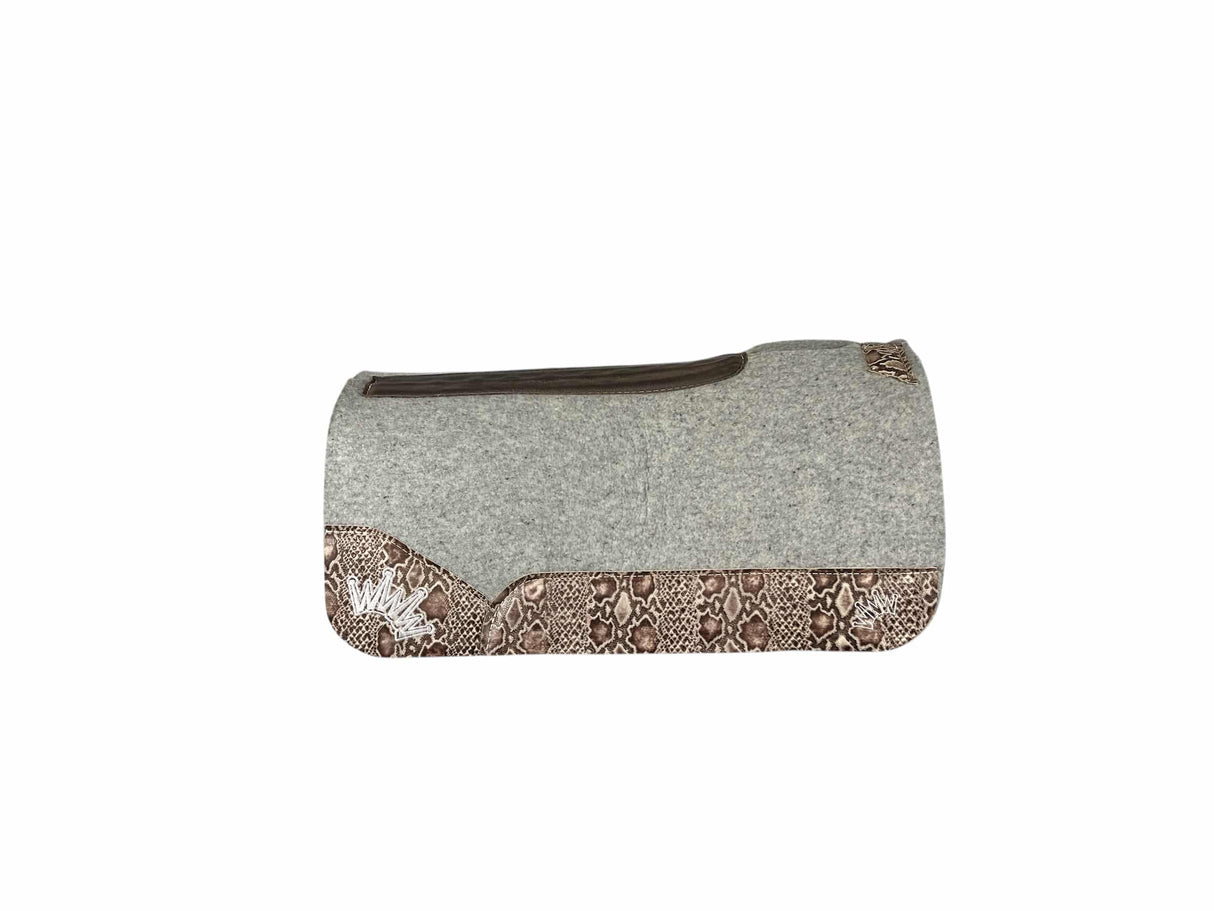30x30 1" Kush Gray Wool Saddle Pad (#123362)