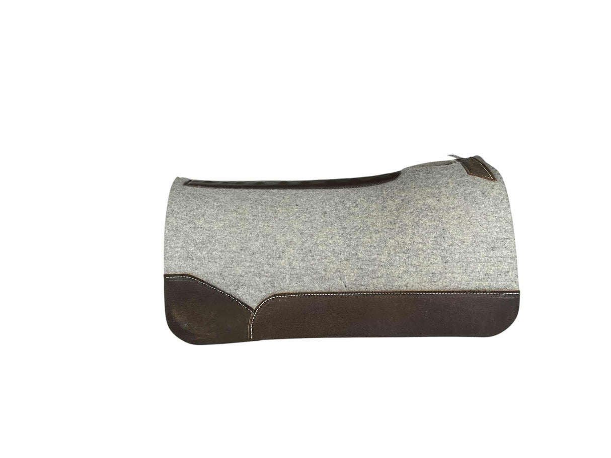 32x32 1.25" Gray Kush Wool Saddle Pad (#123609)