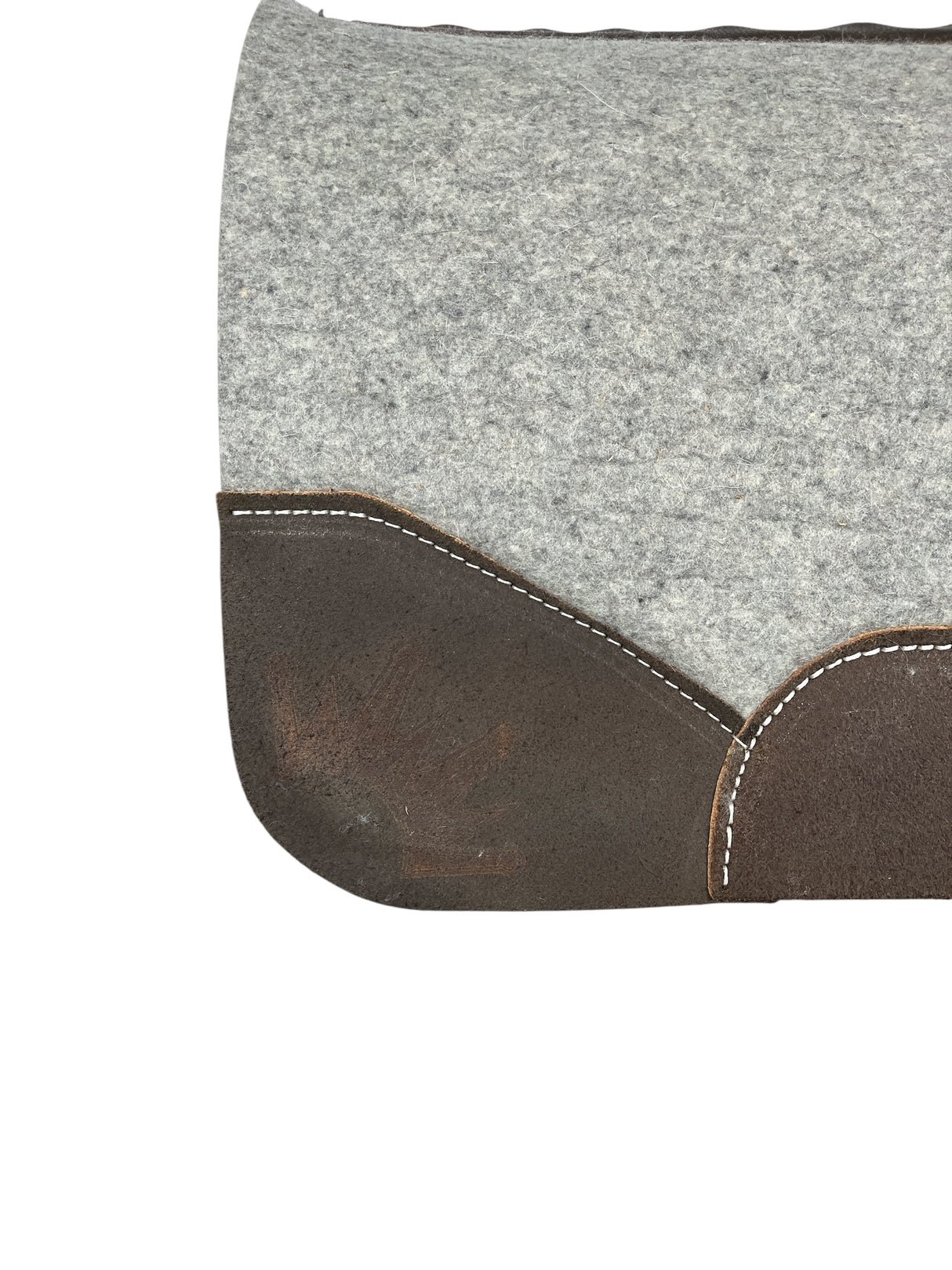 34x34 1.25" Gray Kush Wool Saddle Pad (#125065)